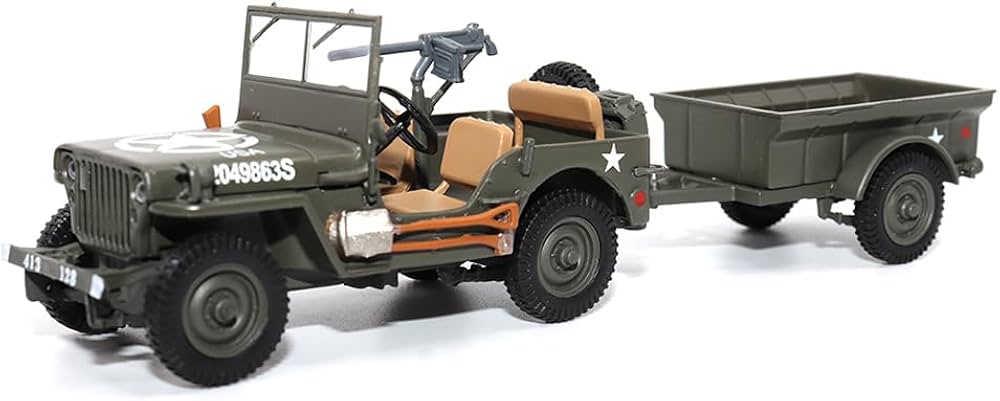 Willys Jeep 14-Ton Utility Track with Trailer